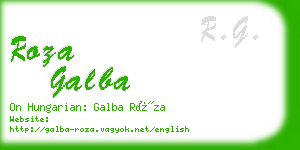 roza galba business card